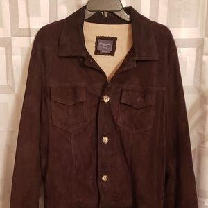 Suede Leather Trucker Jacket